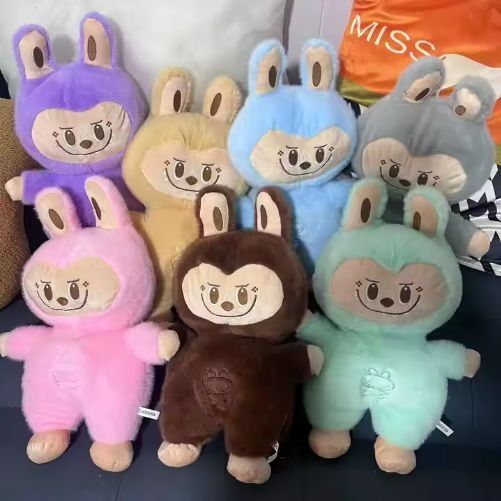 Голямо Интерактивно Лабубу,40см Дишащо Лабубу с музика и светлина