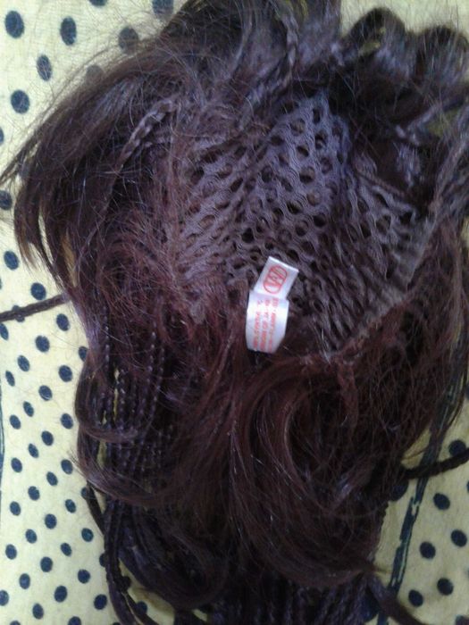 шиньон  цвет каштан