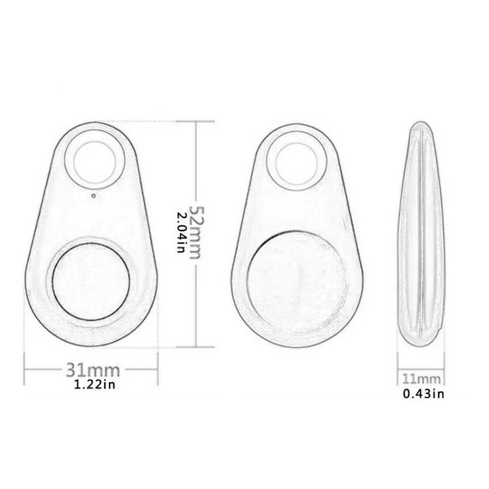 GPS проследяващо устройство за ключове, домашни любимци, раници. Ново!