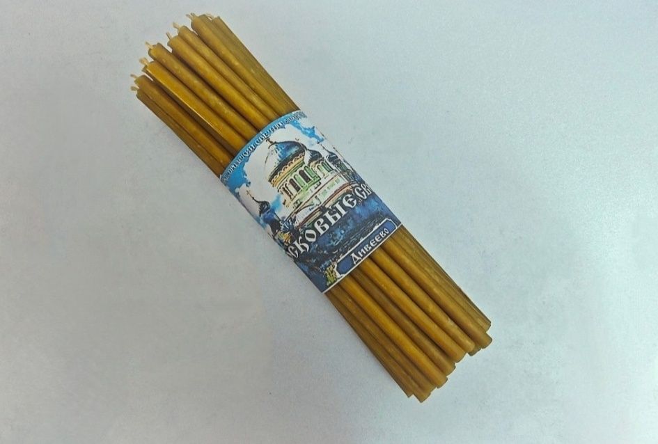 Восковые свечи черные, набор, российские