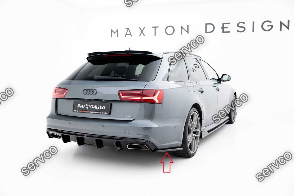 Prelungire splitter bara spate Audi S6 / A6 S-Line / 2014-2017 v24 - Maxton Design