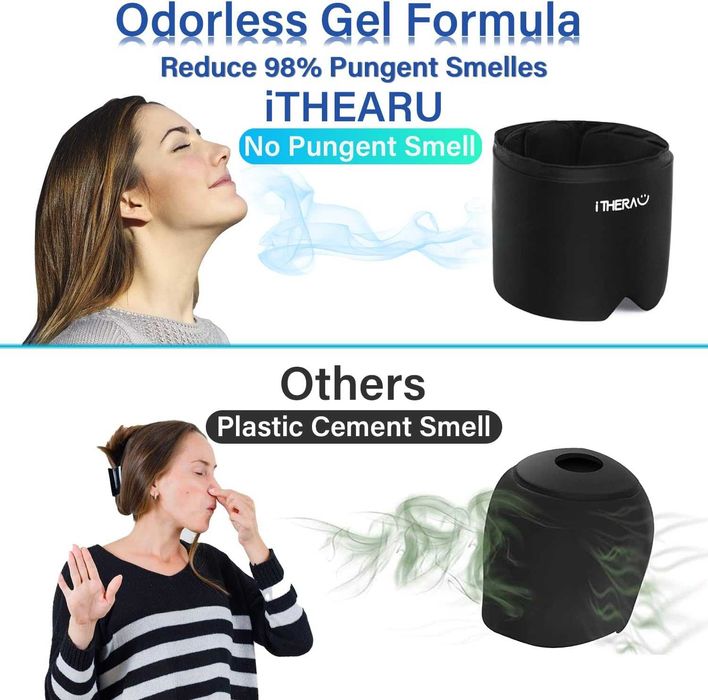 I-THERA-U Леден компрес за глава, шапка за облекчаване на главоболие