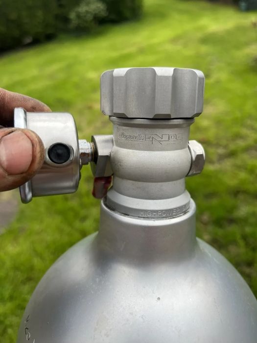 Алминиева Оргинална Нитро Бутилка NITROUS Wizards of Nos 11lb bottle