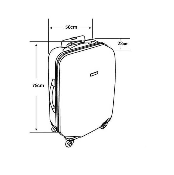 Куфар с колелца Mercado trade, 60л., 90л., Черен
