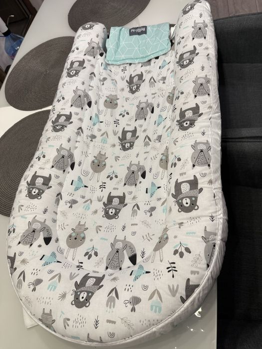 Бебешко гнездо Bellochi Baby Nest Cocoon Animaland, Многоцветен, XL, 90x60 см