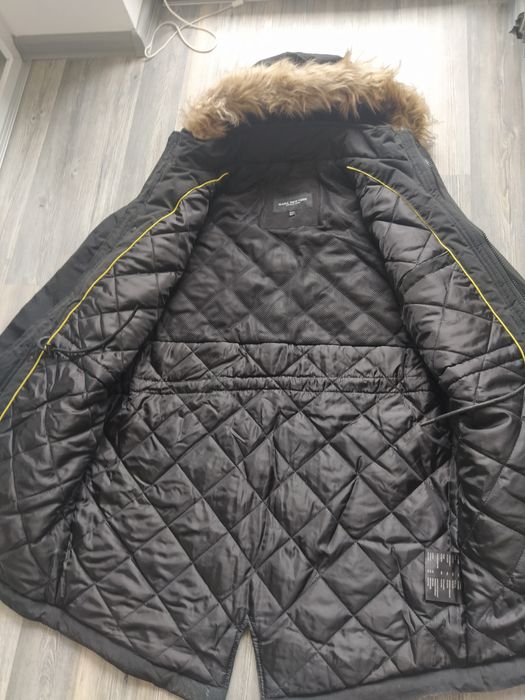 Чисто ново мъжко яке парка Mark New York by Andrew Marc черно М L