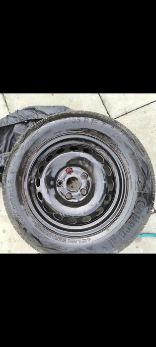 Set 4 anvelope de vara cu jante 195/65/R15 CONTINENTAL