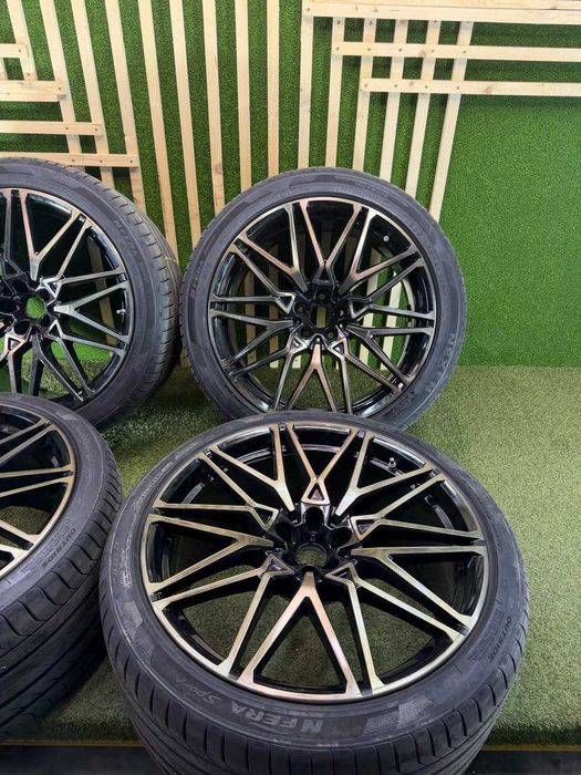 Set jante + cauciucuri BMW X5M F95 X6M F96 R21 fata R22 spate DOT 2025