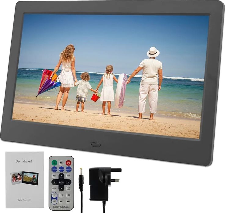 Многофункционална 10-инчова  цифрова фоторамка с дистанционно