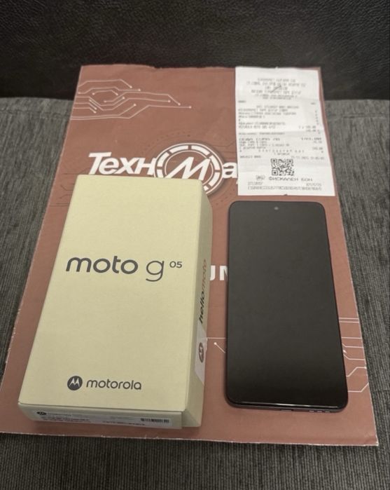 ЧИСТО НОВ 128GB Motorola g05 Техномаркет Гаранция 2027г. Green