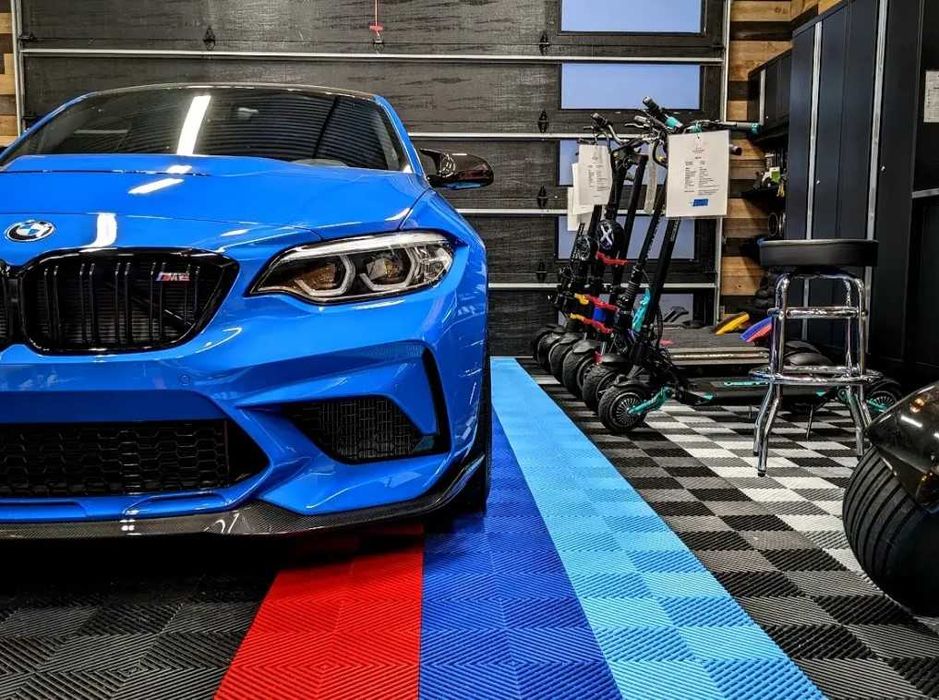 Pardoseala Modulara Garaj Service Albastru Deschis M// Made in Romania