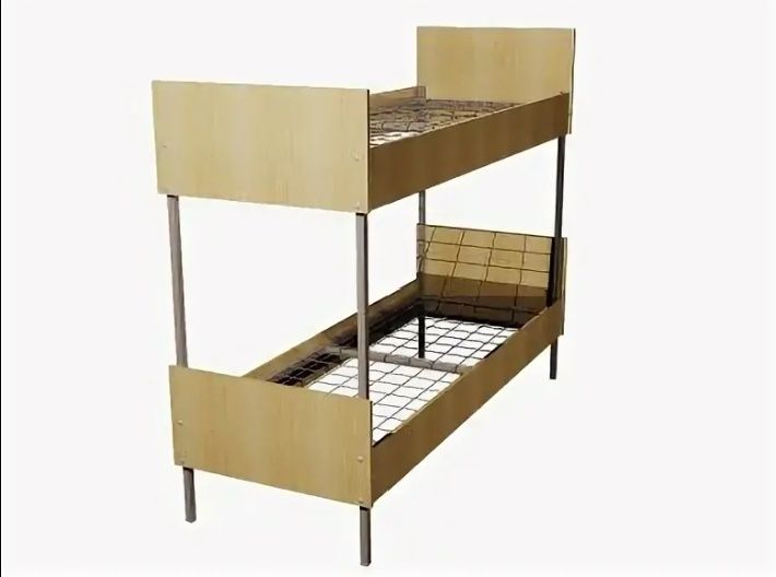 Металлическая кровать с ЛДСП под заказ – любой размер!