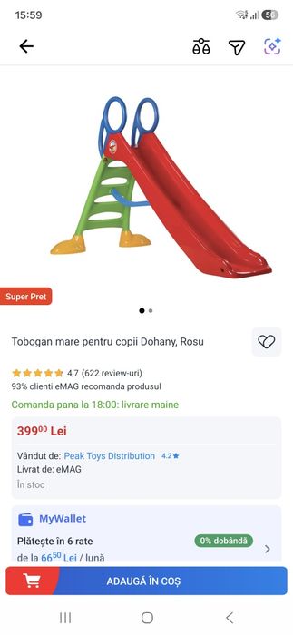Tobogan copii stare buna