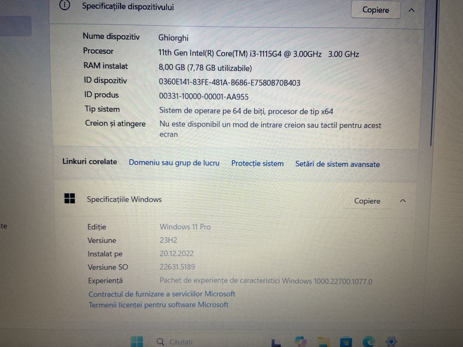 Vand/schimb Laptop Acer Aspire i3