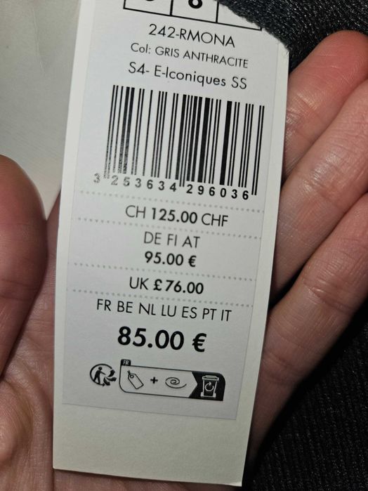 Рокля цвят графит фино плетена Morgan