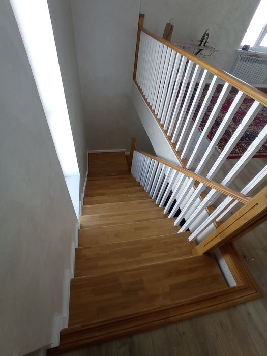 Лестница установка изготовление