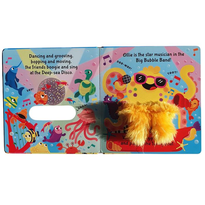 Ollie Octopus carte interactiva engleza, ca noua, cu marioneta inclusa