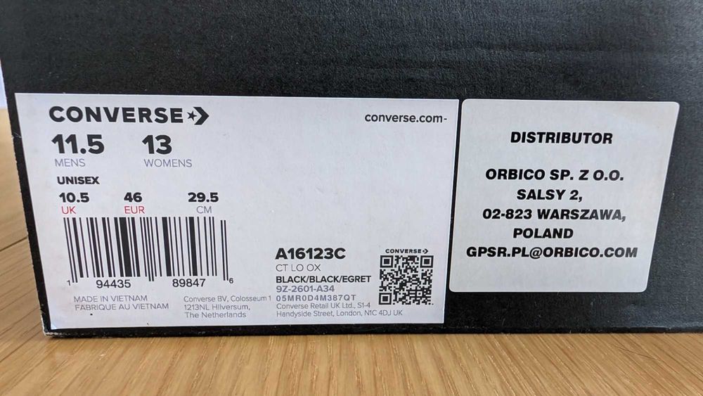 Converse Chuck Taylor Lo A16123C - EU 46 - чисто нови