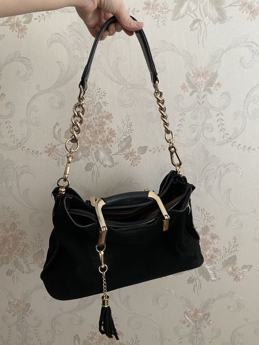 Сумка наиуральная замша