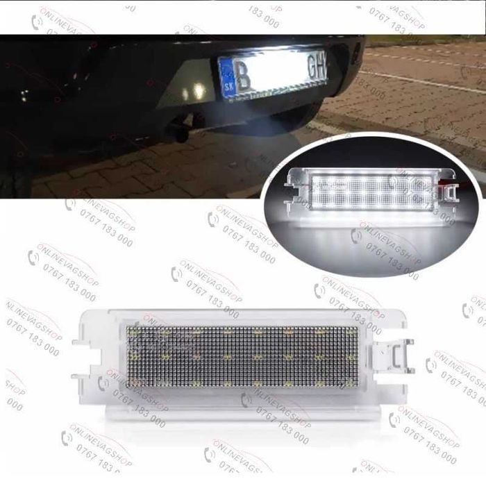 Lampa LED numar Dacia Logan 2, Sandero 2 Stepway II Renault Clio 2