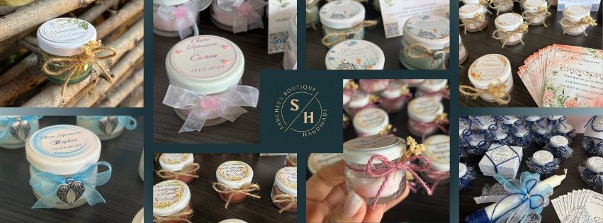 Ароматна свещ. Подаръци за гости на сватба, кръщене, юбилей, Коледа