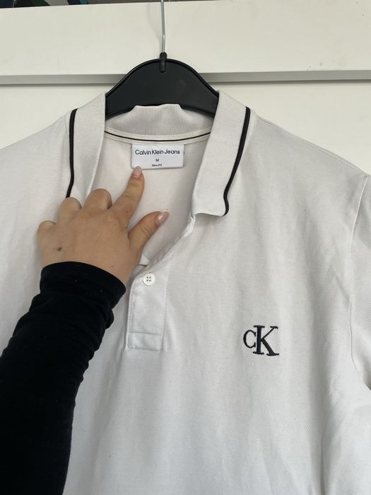 Мъжка официална тениска с яка Calvin Klein