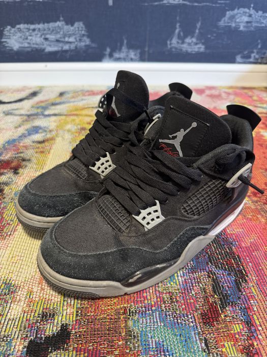 Jordan 4 Black Canvas