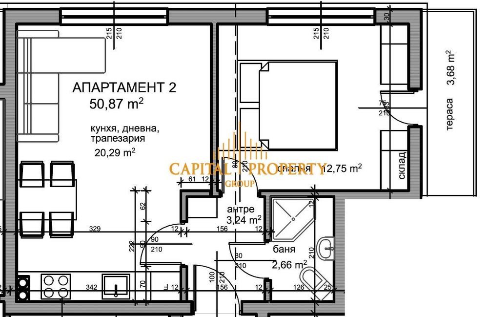 Продава се Тристаен апартамент в с. Кранево, Област Добрич - 100 кв.м за 785 €/кв.м - Снимка #7