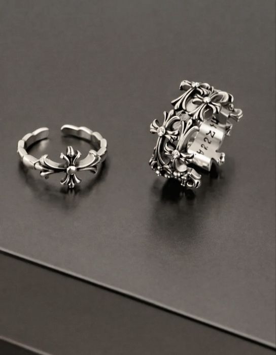 парные кольца chrome hearts