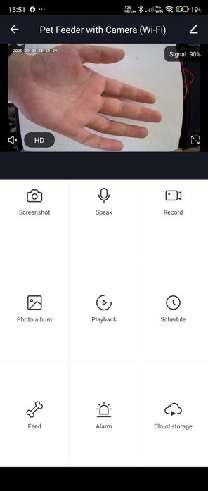 Автоматична хранилка, дозатор за храна Смарт Mentor SD001 WiFi, 6L