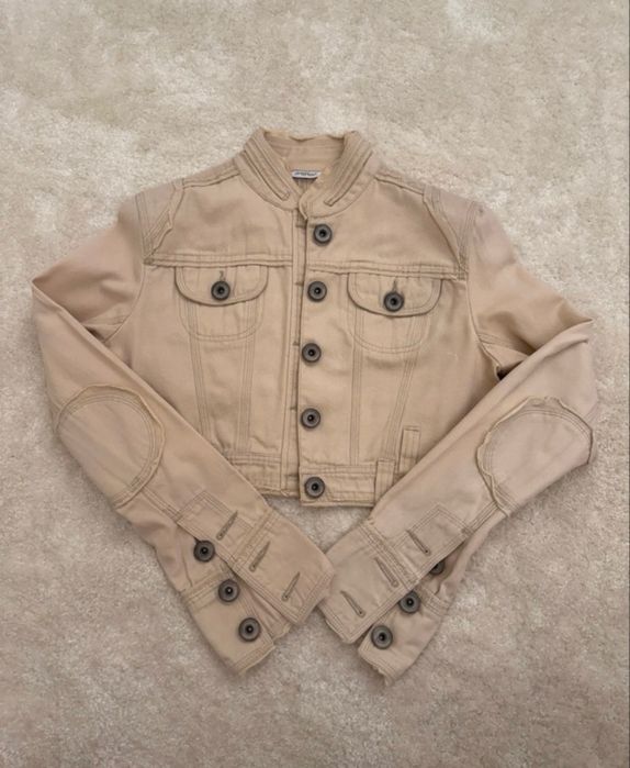 Geaca scurta Motivi - bej, tip denim, S