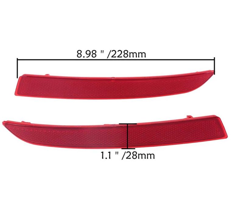 Рефлектор задна броня BMW F10 светлоотразител БМВ Ф10 стопчета