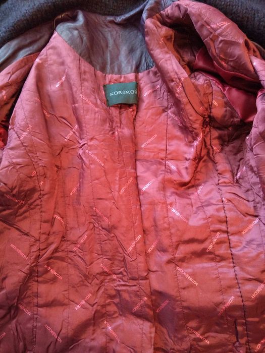 ЕСТЕСТВЕНА КОЖА дамско елегантно сако в лилав цвят /Made in ITALY/