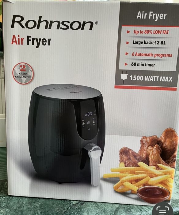 Air fryer Rohnson -2822; фритюрник без мазнина