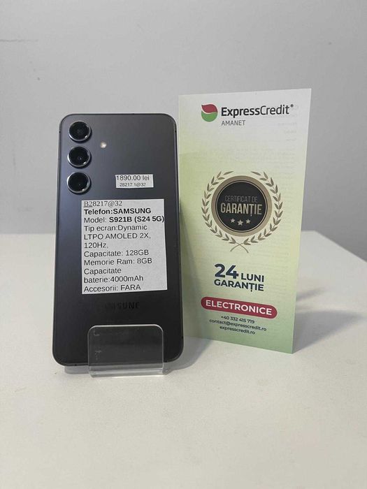 Telefon Samsung S24 5G (AG32 B28217.1) 2 ANI GARANTIE!