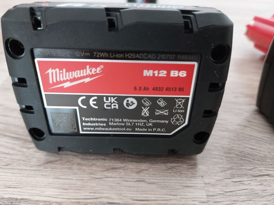 Baterie, acumulator milwaukee M12, 2 amperi, 3 amperi, 4 amperi, 6 amp