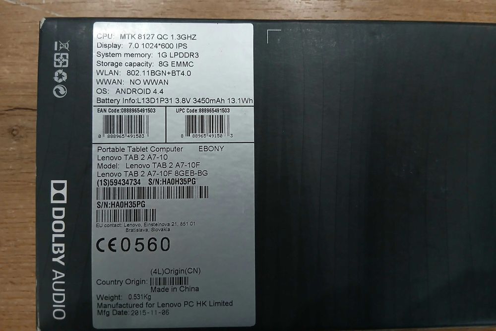 Таблет LENOVO 7 " A47