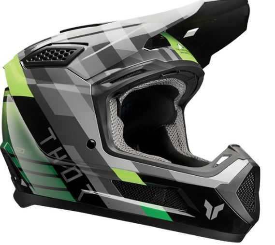 мотокрос Kаска Thor Fleet Camber - Black Green ECE 22.06 каска мотор
