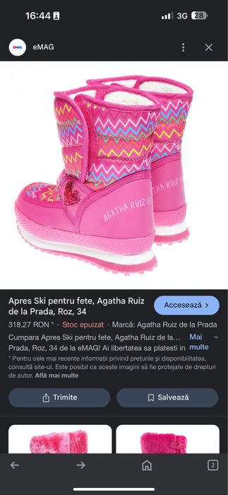 Ghete iarna Agatha Ruiz de la Prada ca noi