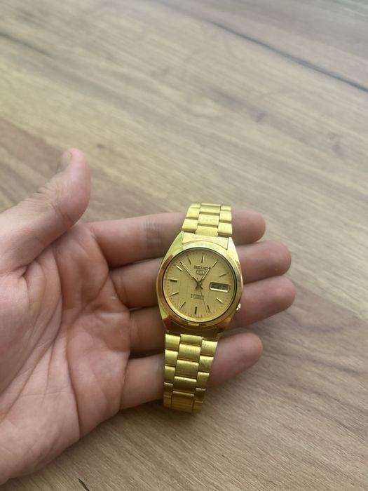 Ceas Seiko 5 vintage gold premium