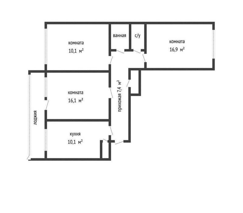 Продам 3-комнатную квартиру в районе Софии