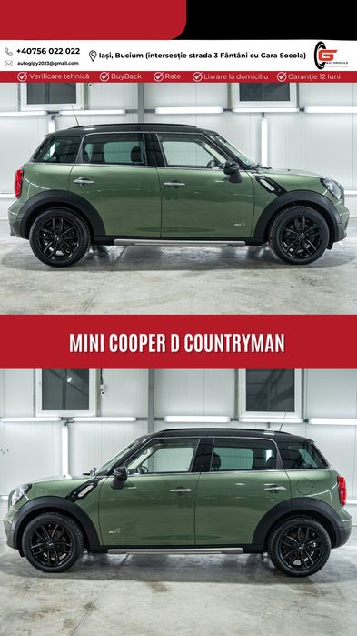 Mini Cooper D Countyman ALL4(4×4)Piele Xenon Climatronic Euro6 Diesel