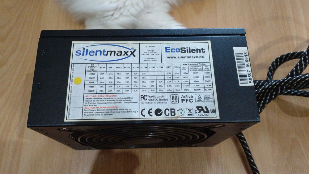 Захранване/ PSU Silentmaxx ECO-Silent Pro 550W
