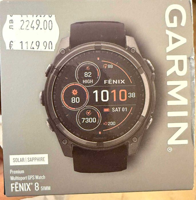 Garmin Fenix 8 – 51mm | Като нов | В гаранция