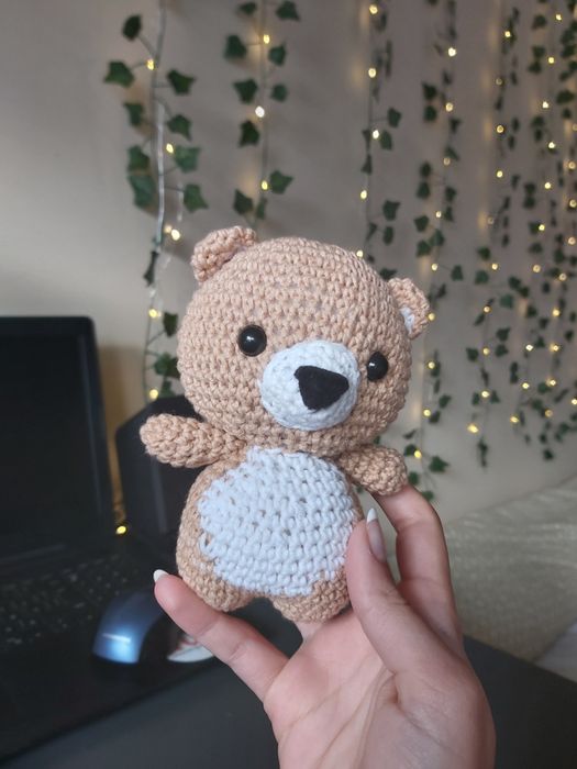 Плетена играчка меченце