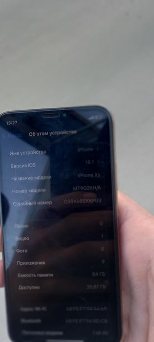 Iphone xs holati yaxwi