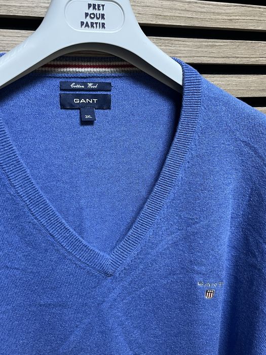 GANT : Cotton Wool V Neck Jumper -3ХЛ / Оригинал
