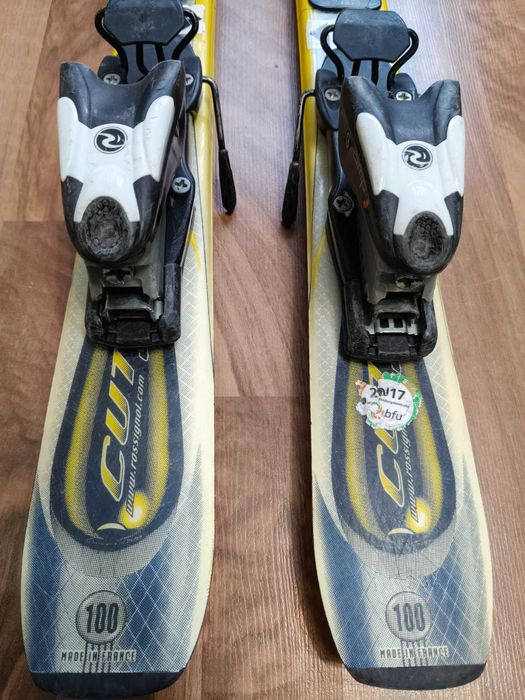 Детски ски комплект: карвинг ски Rossignol 100cm + подарък-щеки