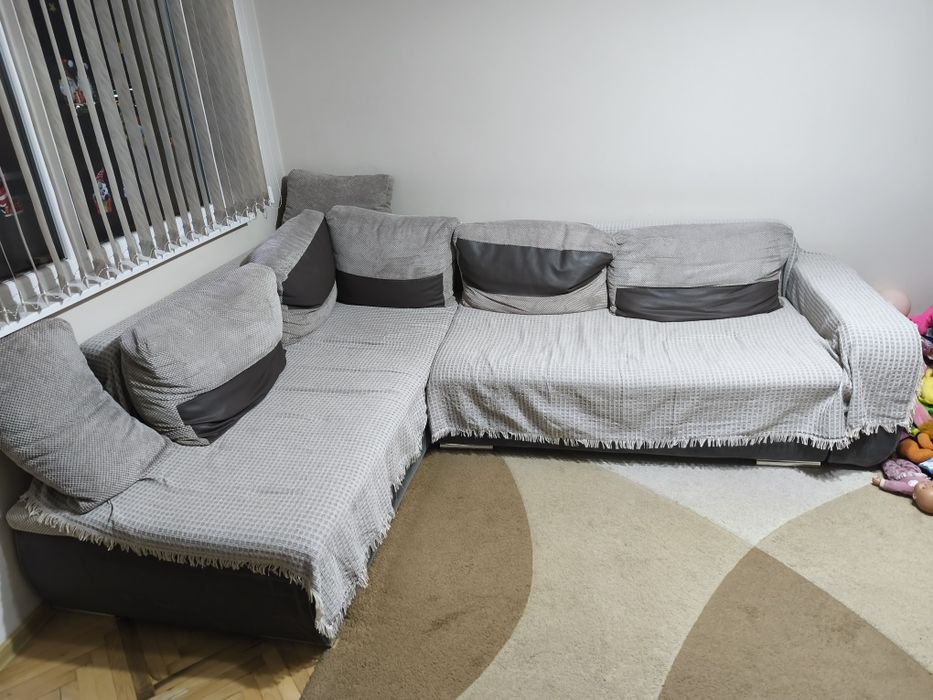 Диван, ъглов, разтегателен