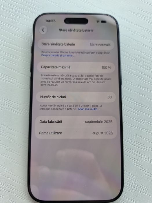 Vând iPhone 17 air 256gb